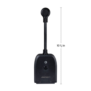 Outdoor Smart Dual Plug - WiFi Remote App Control for Outdoor Lights & Holiday Decor; Compatible with Alexa and Google Home Assistant - JONATHAN Y